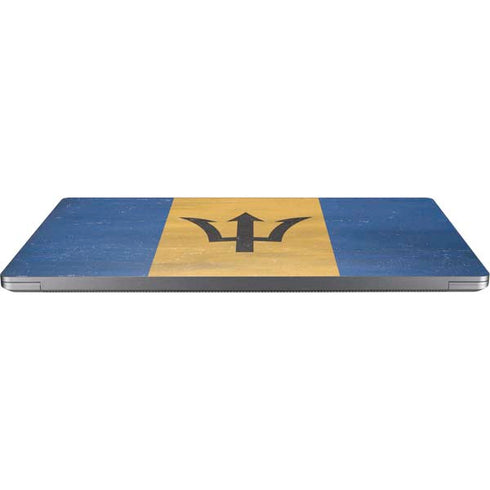 Barbados Flag Distressed Universal Laptop 13in (10.6 x 7.6in) Skin